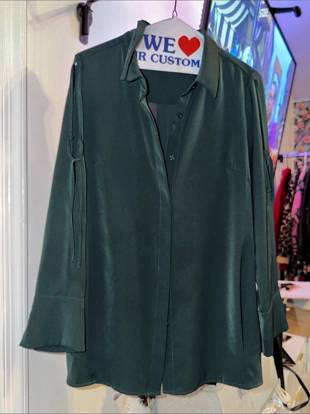 Noir Green Button Down Shirt